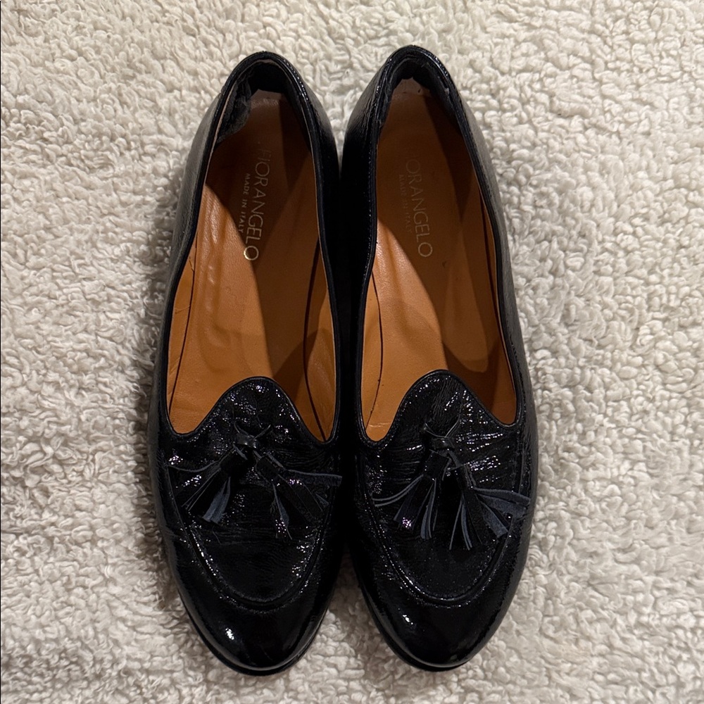 Florangelo Black Patent Tassel Loafers